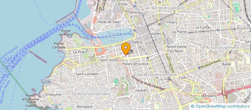 localisation de l'entreprise MADAME CAMILLE GOUYOU BEAUCHAMPS à MARSEILLE