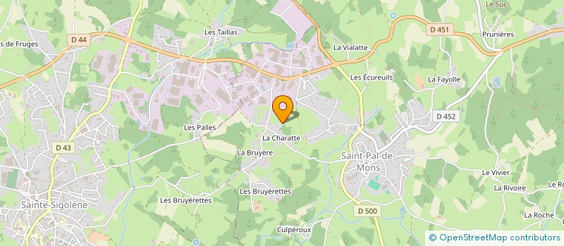 localisation de l'entreprise MADAME CAMILLE GRANGE  SAINT-PAL-DE-MONS