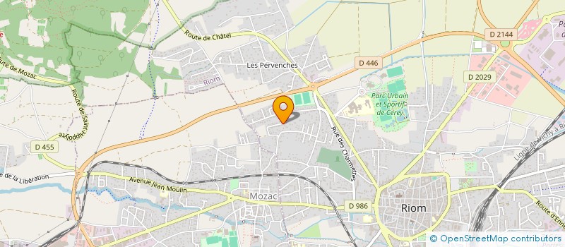 localisation de l'entreprise MADAME CAMILLE GRASSET  RIOM