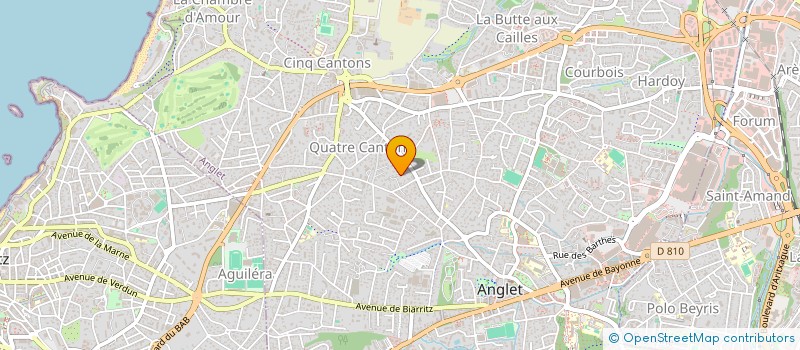 localisation de l'entreprise MADAME CAMILLE GROBON  ANGLET