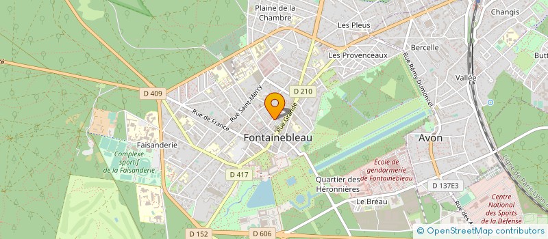 localisation de l'entreprise MADAME CAMILLE GUEGUEN  FONTAINEBLEAU