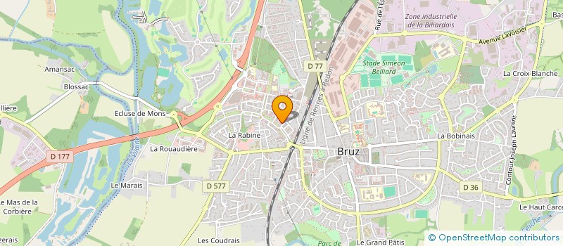 localisation de l'entreprise MADAME CAMILLE GUENADOU  BRUZ