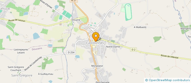 localisation de l'entreprise MADAME CAMILLE GUILBERT  CASTILLONNES