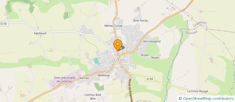 localisation de l'entreprise MADAME CAMILLE GUILLOU  CORAY