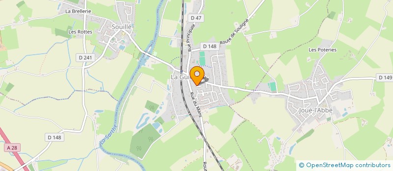 localisation de l'entreprise MADAME CAMILLE GUITTON  LA GUIERCHE