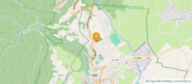 localisation de l'entreprise MADAME CAMILLE HACHE  GEX