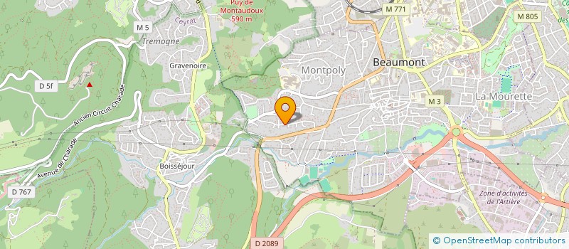 localisation de l'entreprise MADAME CAMILLE HALLEZ  COGNAT-LYONNE