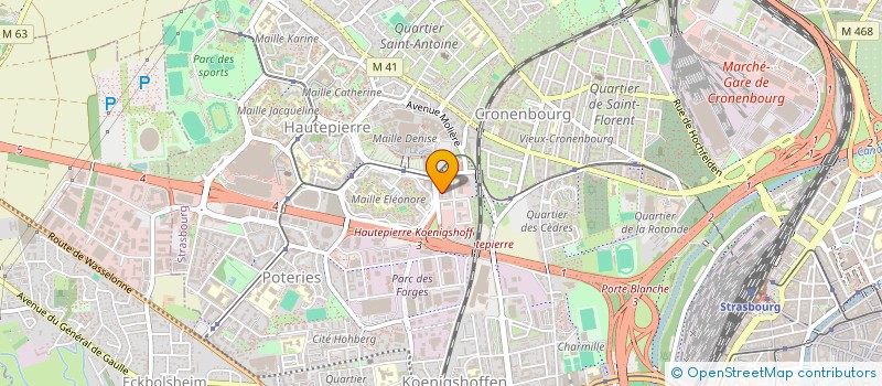 localisation de l'entreprise MADAME CAMILLE HAMM à STRASBOURG