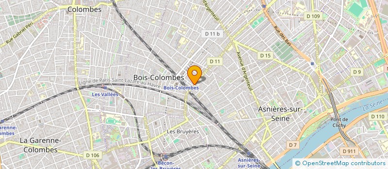 localisation de l'entreprise MADAME CAMILLE HEBERT à BOIS-COLOMBES