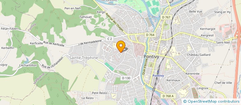 localisation de l'entreprise MADAME CAMILLE HENRY  PONTIVY