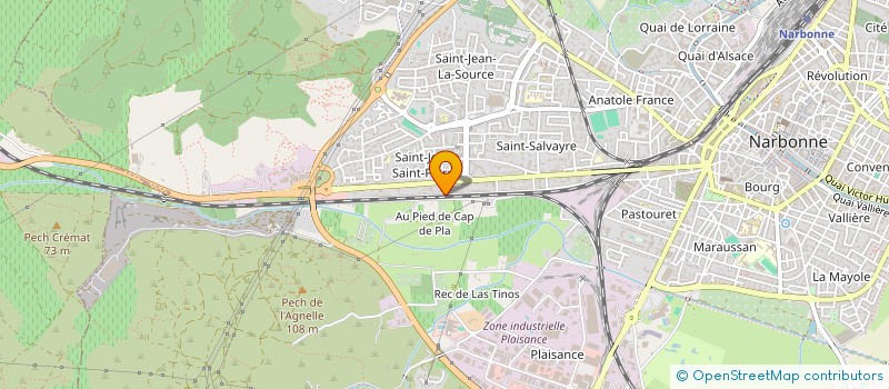 localisation de l'entreprise MADAME CAMILLE HERNANDEZ à NARBONNE
