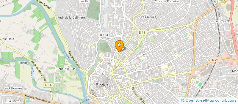 localisation de l'entreprise MADAME CAMILLE HERNANDEZ  BEZIERS