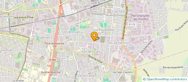 localisation de l'entreprise MADAME CAMILLE HOAREAU  VAULX-EN-VELIN