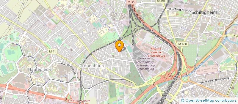localisation de l'entreprise MADAME CAMILLE HOLLAENDER à STRASBOURG