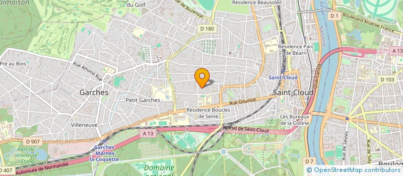 localisation de l'entreprise MADAME CAMILLE HONGRE à SAINT-CLOUD
