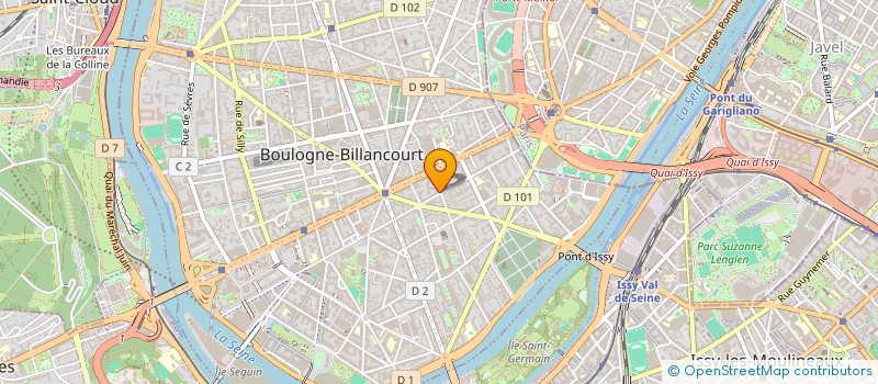 localisation de l'entreprise MADAME CAMILLE HU à BOULOGNE-BILLANCOURT