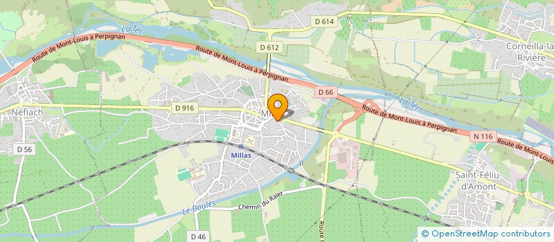 localisation de l'entreprise MADAME CAMILLE HUBERT  MILLAS