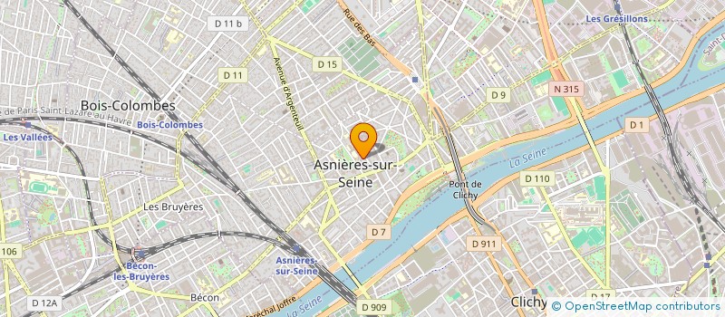 localisation de l'entreprise MADAME CAMILLE HUBERT à ASNIERES-SUR-SEINE