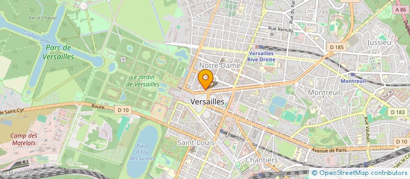 localisation de l'entreprise MADAME CAMILLE HUET à VERSAILLES