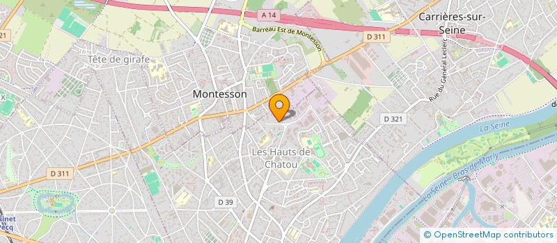 localisation de l'entreprise MADAME CAMILLE HUON  CHATOU