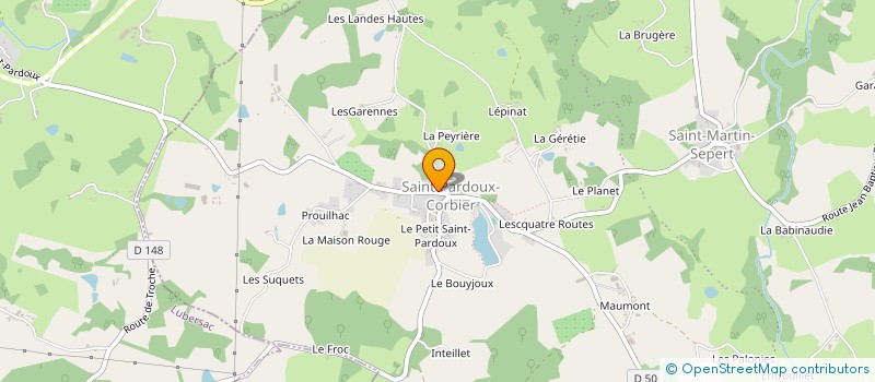 localisation de l'entreprise MADAME CAMILLE HURST  SAINT-PARDOUX-CORBIER