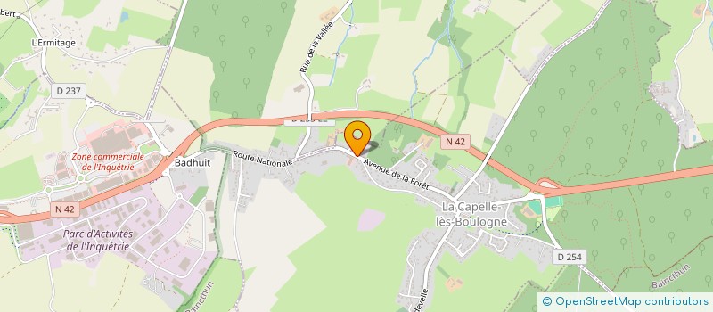 localisation de l'entreprise MADAME CAMILLE HURTREL  LA CAPELLE-LES-BOULOGNE