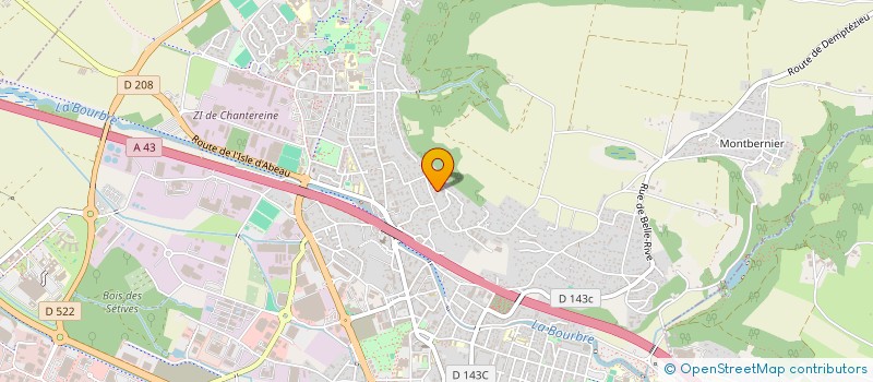 localisation de l'entreprise MADAME CAMILLE HUSSER  BOURGOIN-JALLIEU