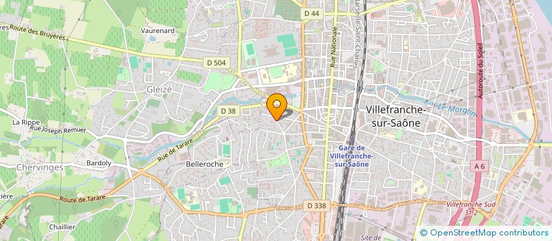 localisation de l'entreprise MADAME CAMILLE HUSSON  VILLEFRANCHE-SUR-SAONE