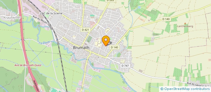 localisation de l'entreprise MADAME CAMILLE ISINGER  BRUMATH