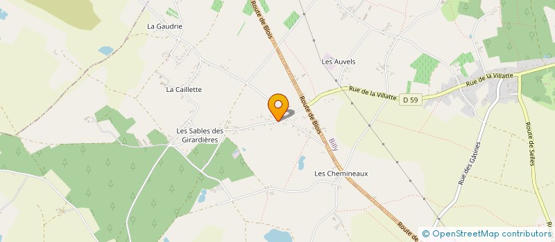 localisation de l'entreprise MADAME CAMILLE JACQUET  CHATILLON-SUR-CHER