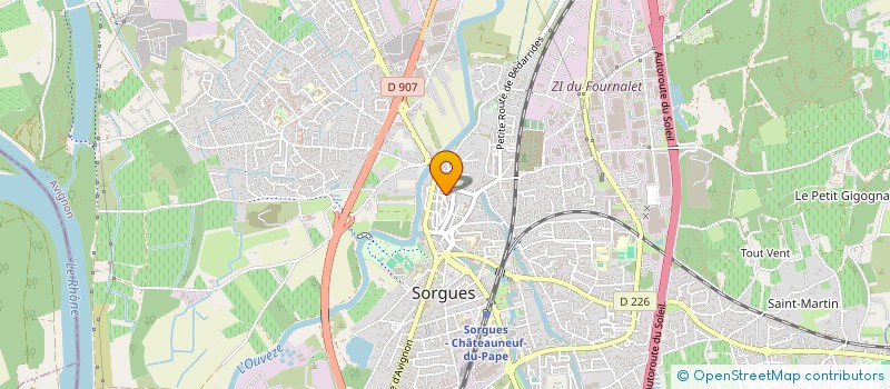 localisation de l'entreprise MADAME CAMILLE JAFFRY-GRANJON  SORGUES