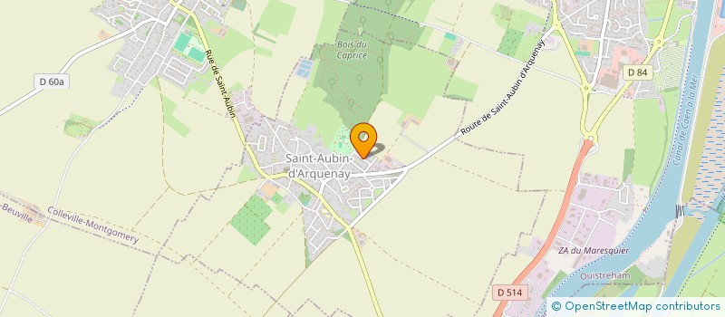 localisation de l'entreprise MADAME CAMILLE JEANNE  SAINT-AUBIN-D'ARQUENAY