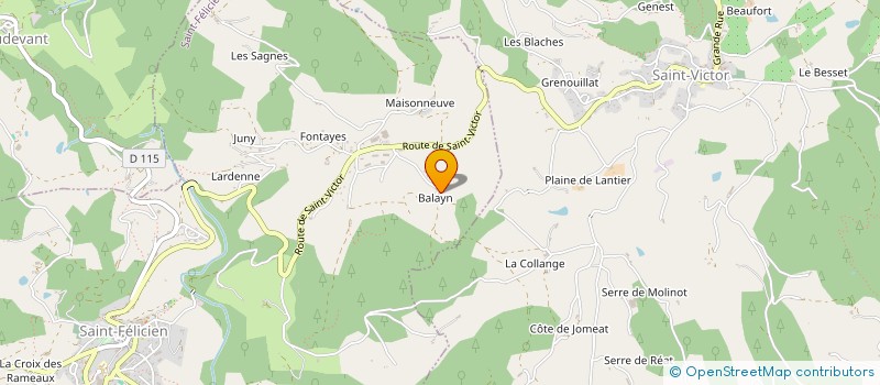 localisation de l'entreprise MADAME CAMILLE JEANNE JAUBERT  SAINT-FELICIEN