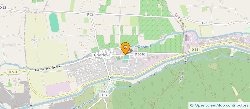 localisation de l'entreprise MADAME CAMILLE JEANNINGROS  CHARLEVAL