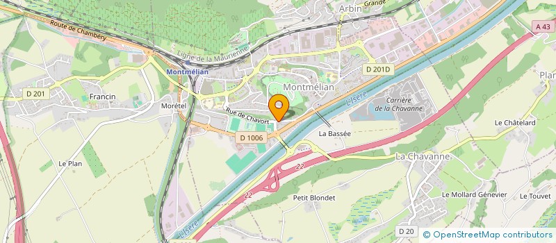 localisation de l'entreprise MADAME CAMILLE JEGOU  MONTMELIAN