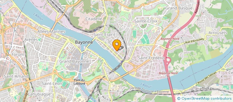 localisation de l'entreprise MADAME CAMILLE JOUAS-POUTREL  BAYONNE