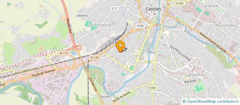 localisation de l'entreprise MADAME CAMILLE JOUNDI  CASTRES