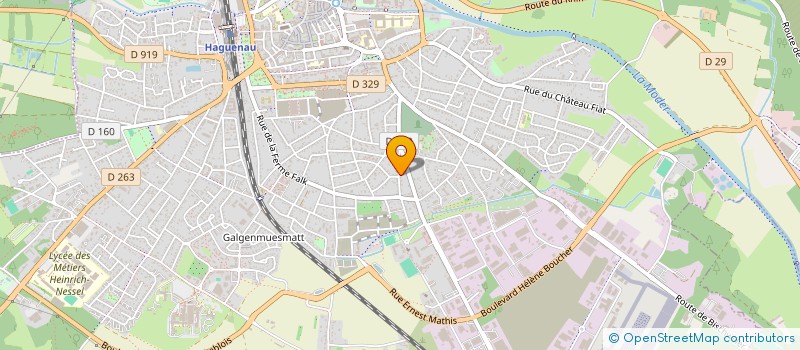 localisation de l'entreprise MADAME CAMILLE JOUSSE  HAGUENAU