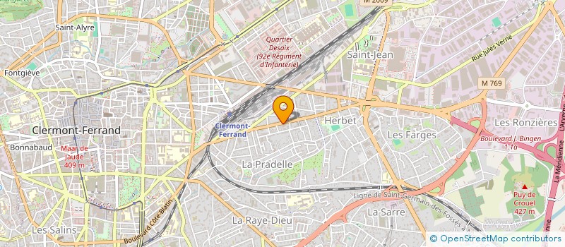 localisation de l'entreprise MADAME CAMILLE KESSLER  CLERMONT-FERRAND