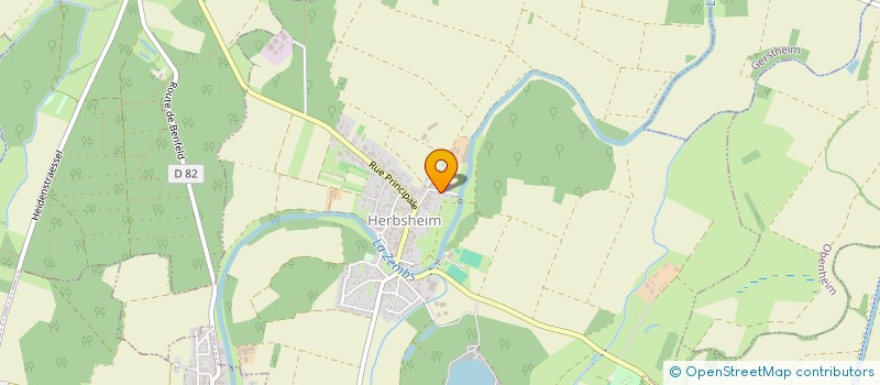 localisation de l'entreprise MADAME CAMILLE KLEIN  HERBSHEIM