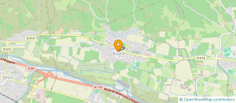 localisation de l'entreprise MADAME CAMILLE LA VERDE  CORNEILLA-LA-RIVIERE