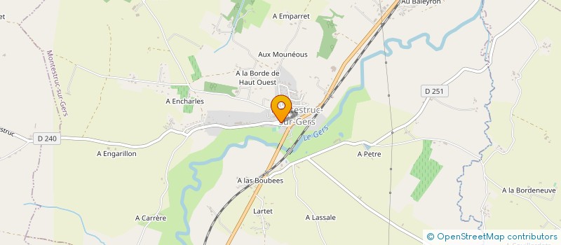 localisation de l'entreprise MADAME CAMILLE LABAU  MONTESTRUC-SUR-GERS