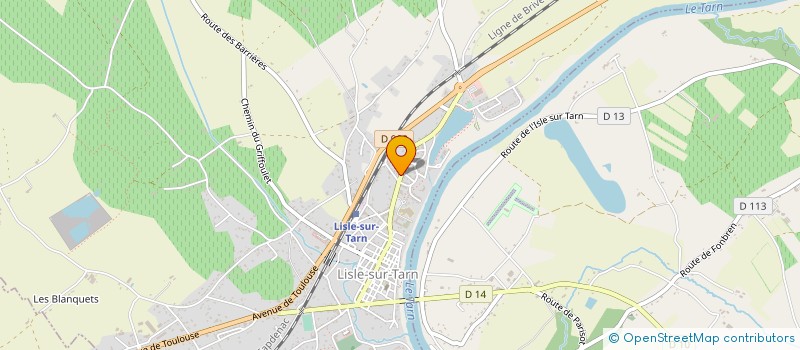 localisation de l'entreprise MADAME CAMILLE LABORIE à LISLE-SUR-TARN