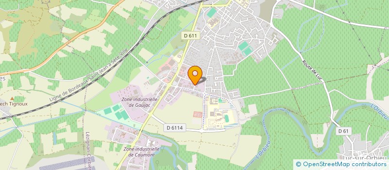 localisation de l'entreprise MADAME CAMILLE LAGARDE  LUC-SUR-ORBIEU