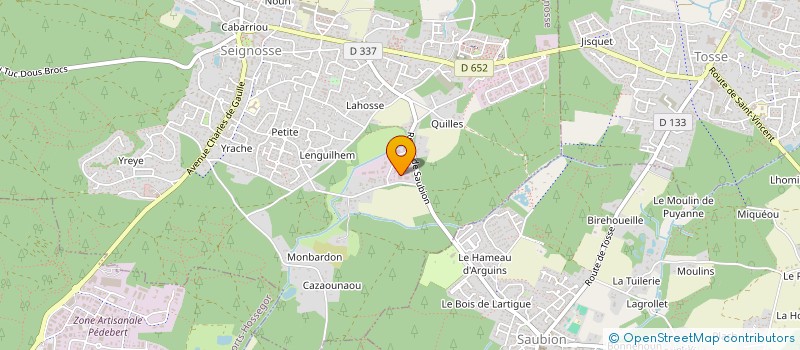 localisation de l'entreprise MADAME CAMILLE LAMANDE  SEIGNOSSE