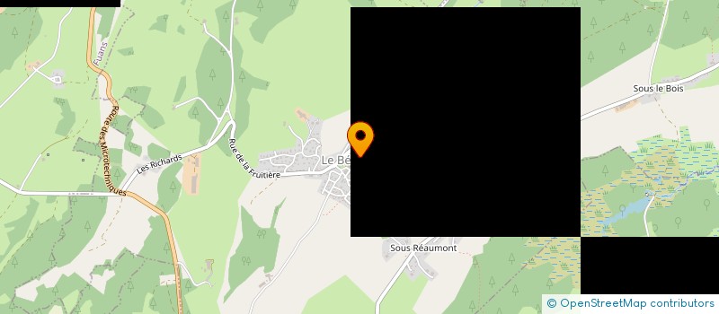 localisation de l'entreprise MADAME CAMILLE LAMBERT  LE BELIEU