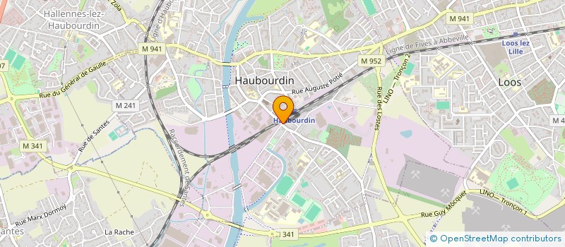 localisation de l'entreprise MADAME CAMILLE LAMBERTON  HAUBOURDIN