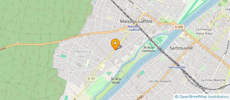 localisation de l'entreprise MADAME CAMILLE LAMBLIN  MAISONS-LAFFITTE