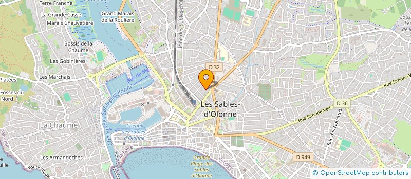 localisation de l'entreprise MADAME CAMILLE LAMOTTE à LES SABLES D'OLONNE
