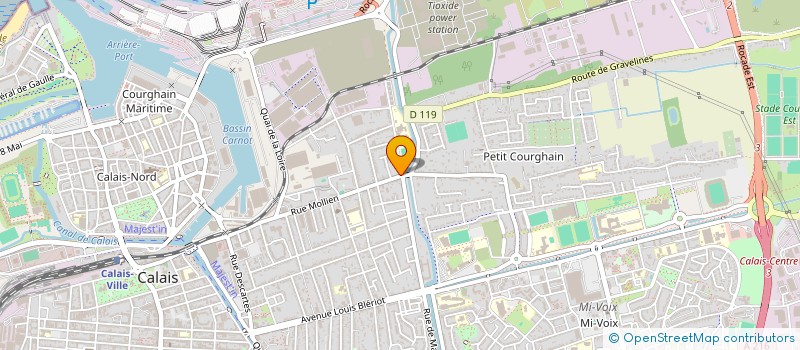 localisation de l'entreprise MADAME CAMILLE LANGAGNE  CALAIS